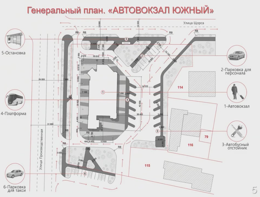 Южный автовокзал карта