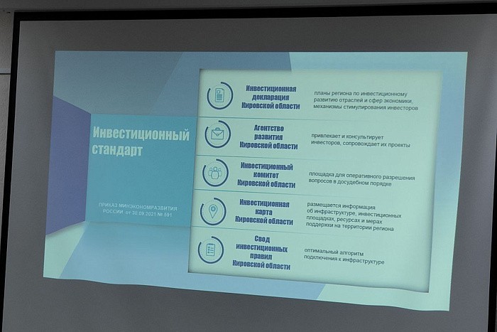 В Кировской области внедрены все элементы инвестиционного стандарта