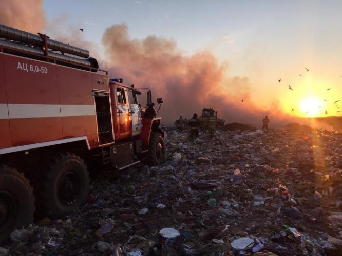 Незапланированное мусоросжигание: что произошло на неделе на полигоне в Лубягино? – материалы газеты