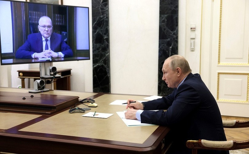 Врио губернатора Кировской области Соколов встретился с президентом Путиным