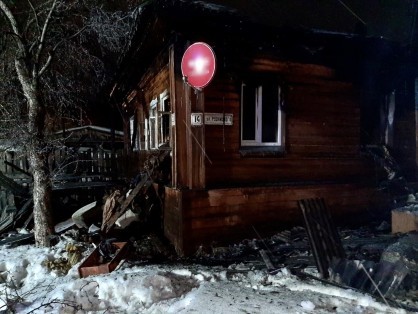 Следователи выясняют причину гибели трех малолетних детей во время пожара в Кировской области