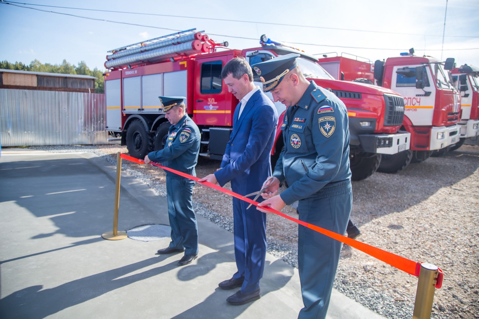 В поселке Костино после реконструкции открылся обновленный пост  пожарно-спасательной части № 1