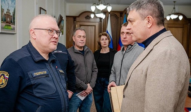 Александр Соколов провел встречу с главой ЛНР Леонидом Пасечником