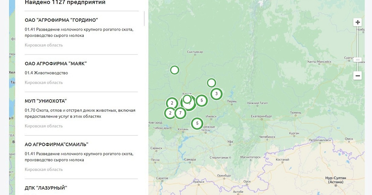 Интерактивная карта цтв кировская область