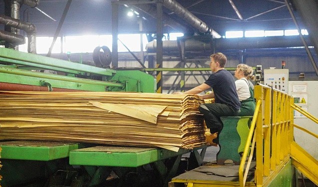 В Демьяново возобновил работу завод по производству шпона